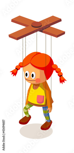 vector icon marionette
