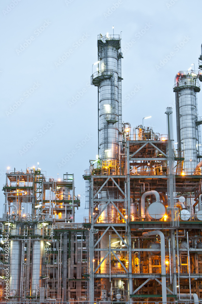 Morning scene of chemical plant Morning scene of chemical plant