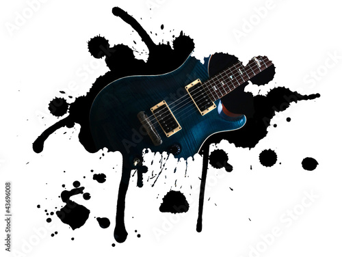 Electric guitar splash photo