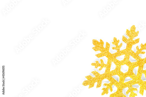 Christmas tree decoration star isolated on white background