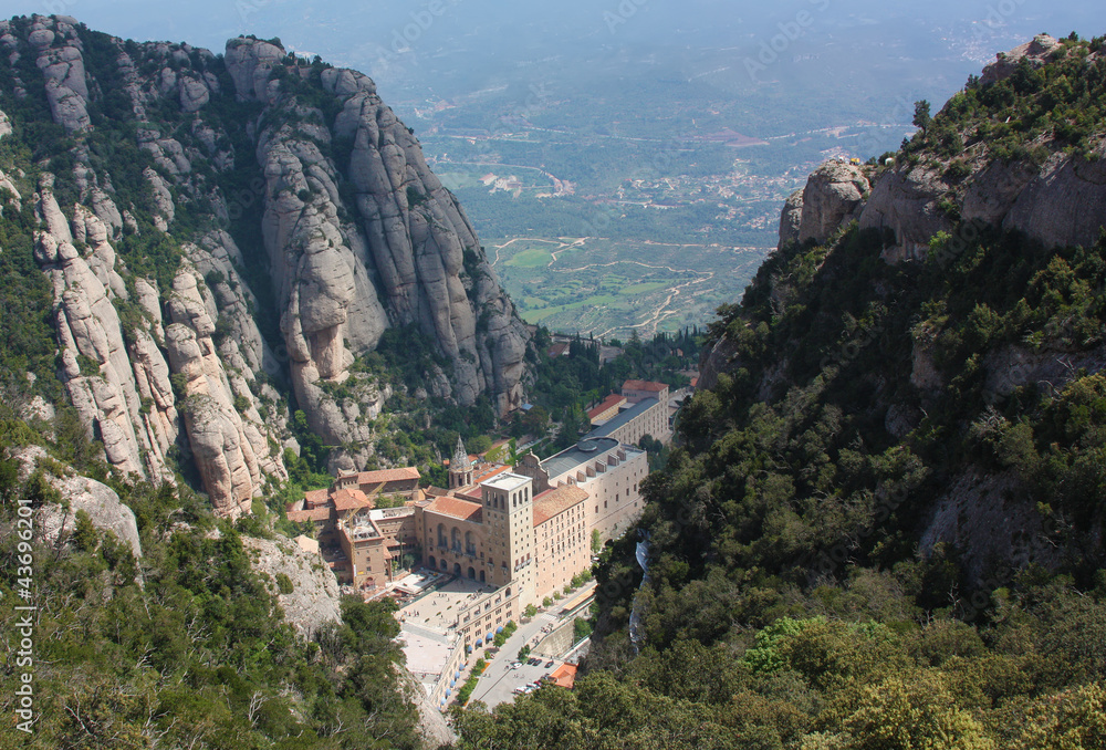 Abbey Santa Maria de Montserrat, Catalonia, Spain.