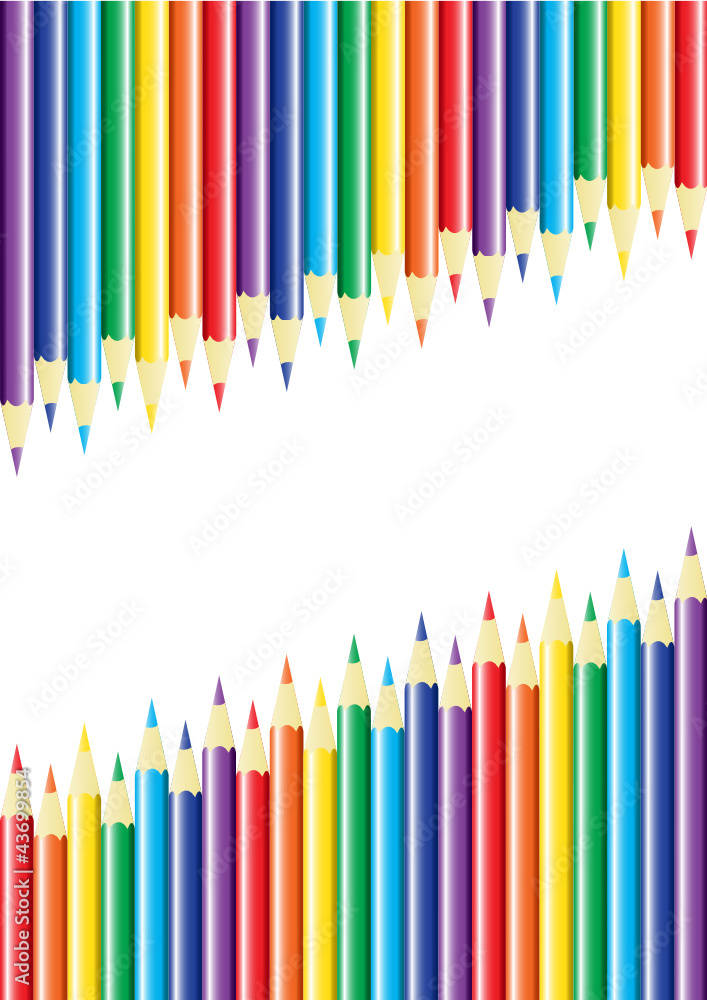 Background with colored pencils Background with colored pencils