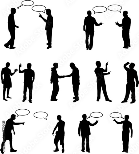Dialog People -vectors work