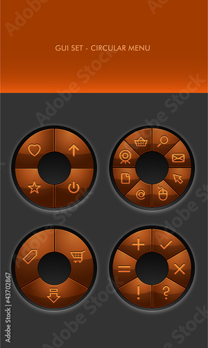 Vector GUI Set - Radial Menus