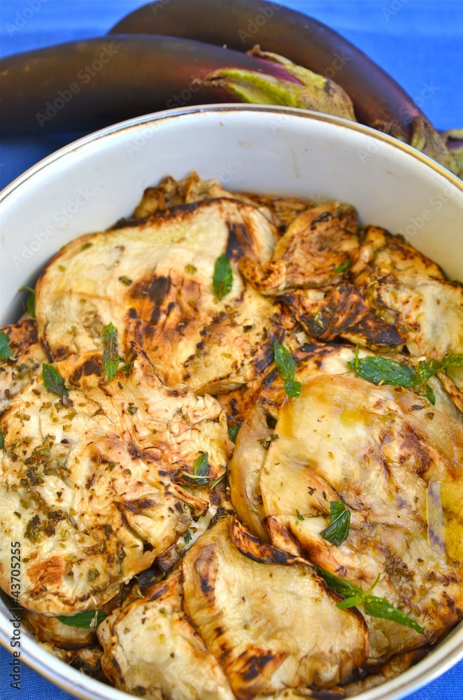 melanzane arrostite con menta melanzane arrostite con menta