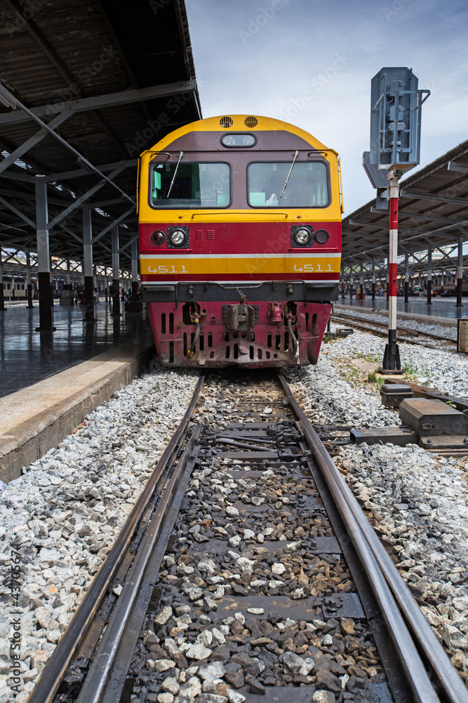 Train station and railway Train station and railway
