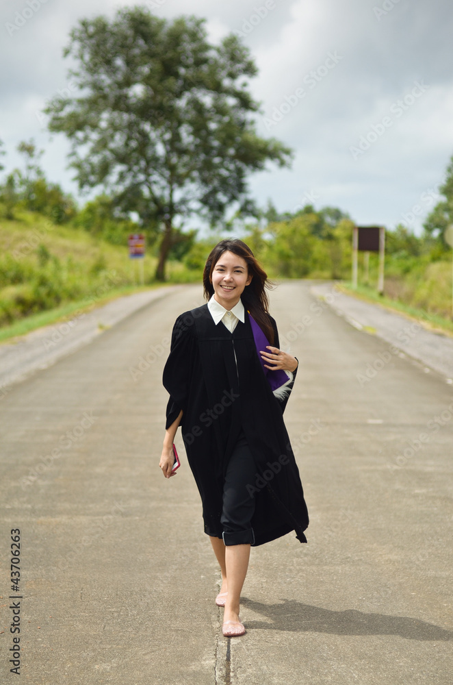 Portrait of female graduate