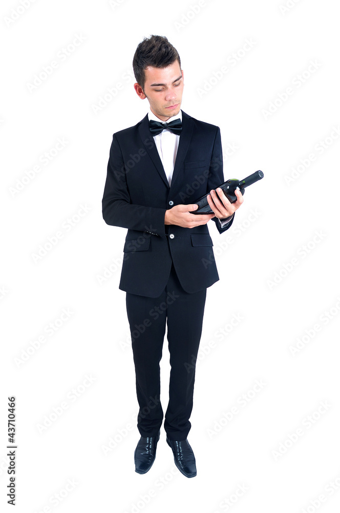 Isolated elegant man Isolated elegant man