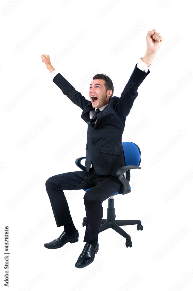 Isolated business man Isolated business man