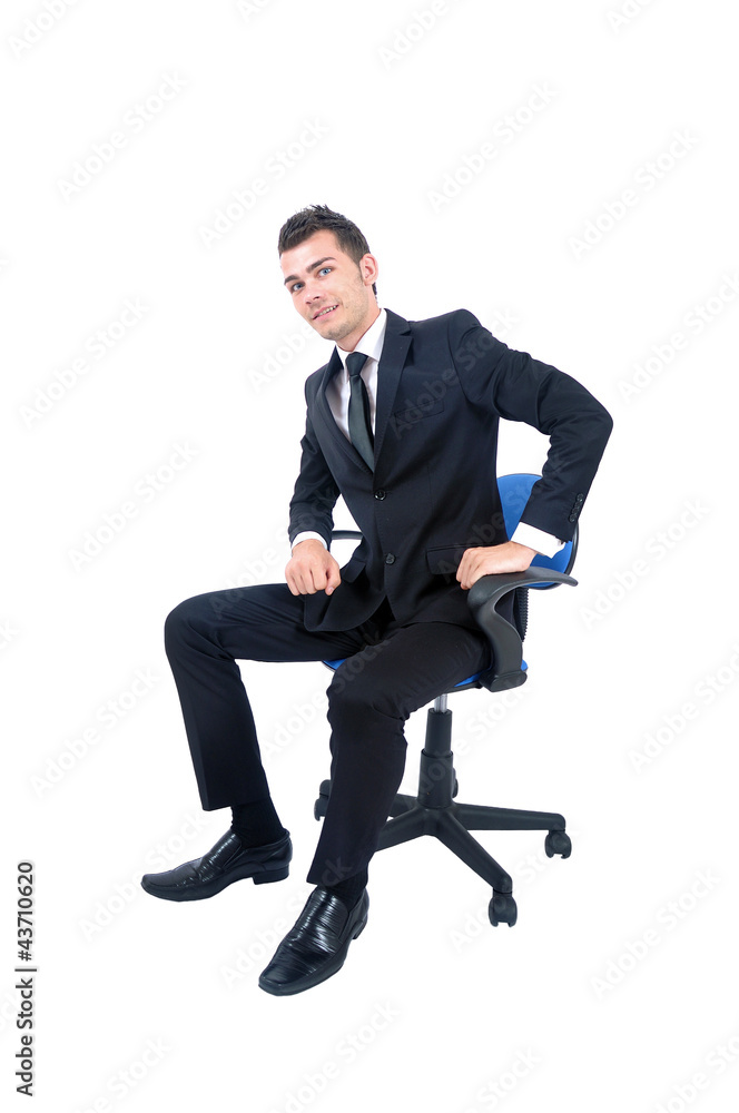 Isolated business man