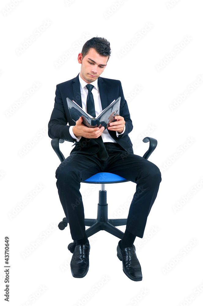 Isolated business man Isolated business man