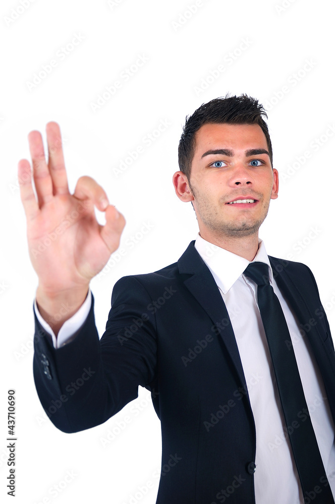 Isolated business man Isolated business man