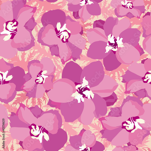 seamless background from lilac, pink and purple flowers