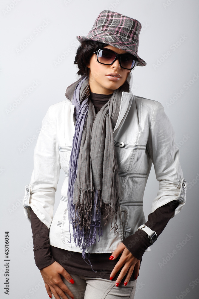 A photo of sexual beautiful girl is in fashion style A photo of sexual beautiful girl is in fashion style