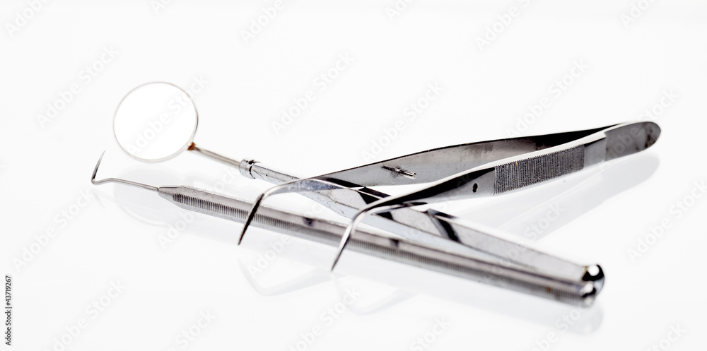 Dental equipment isolated on white background Dental equipment isolated on white background