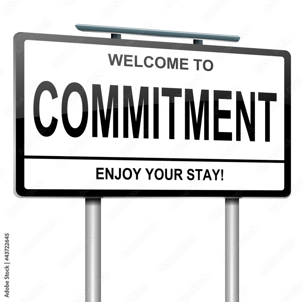 Commitment concept. Commitment concept.