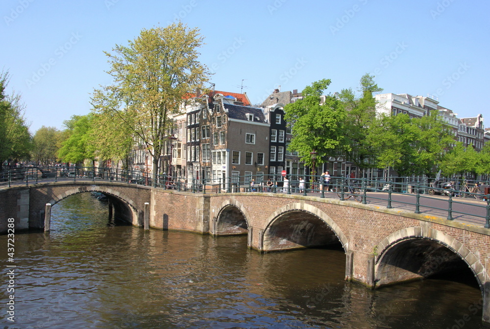 Fototapeta premium pont d'admsterdam