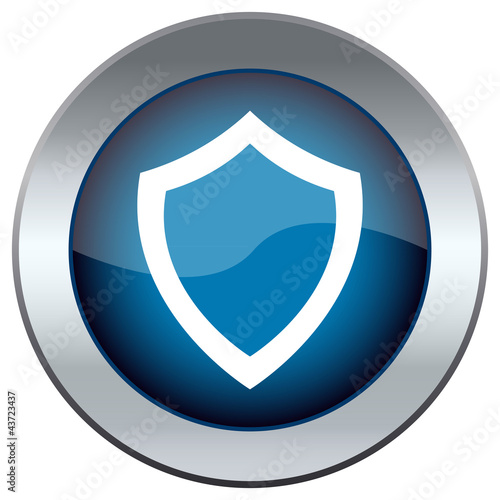 button with the image of the shield