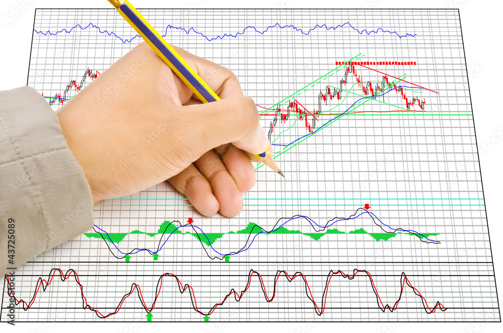 Hand write finance graph for trade stock market. Hand write finance graph for trade stock market.