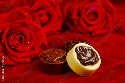 czekoladki romantycznie