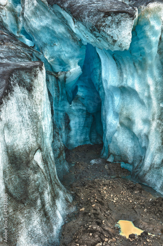 Glacier ice cave