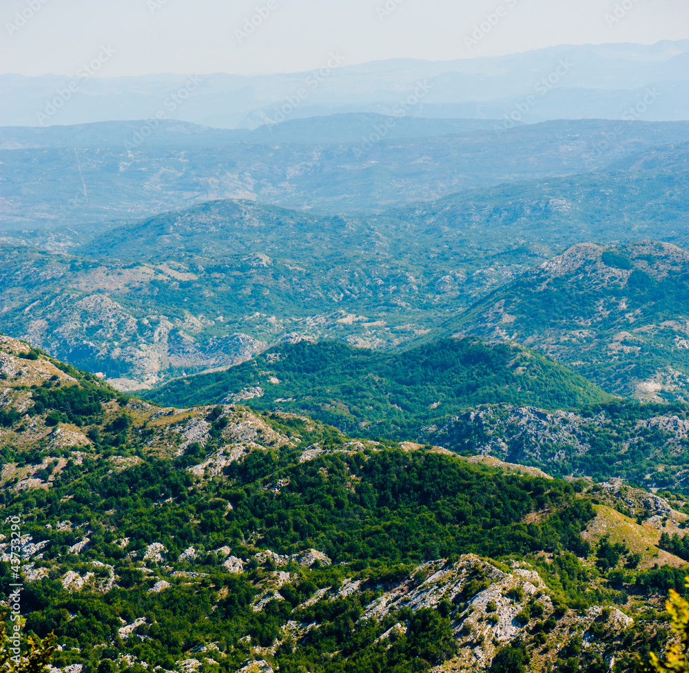 mounteins landscape in montenegro