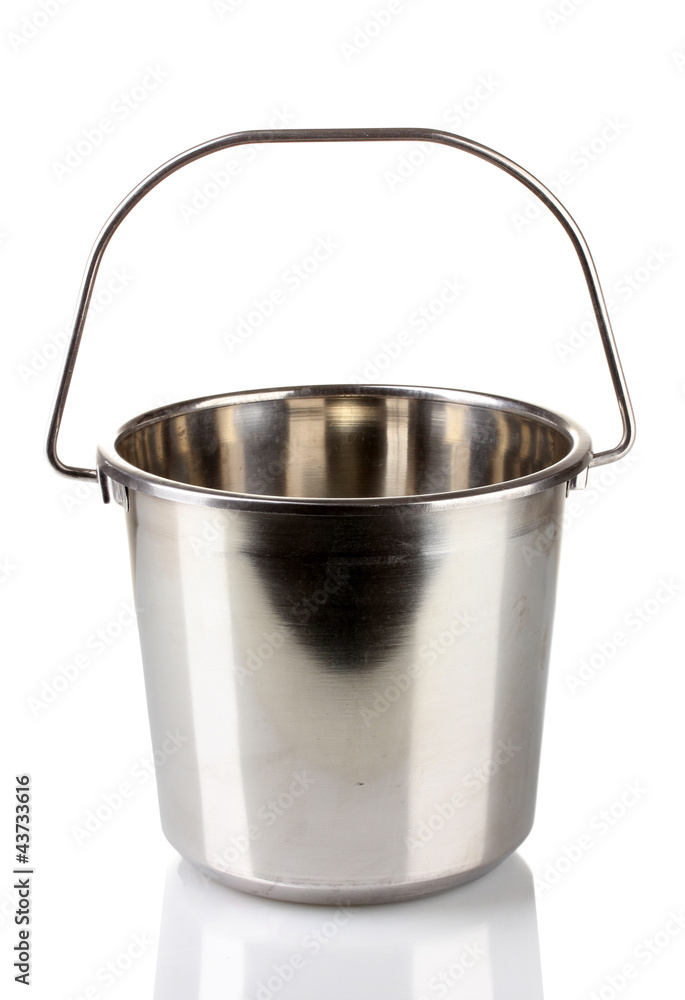 empty bucket for champagne bottle isolated on a white empty bucket for champagne bottle isolated on a white