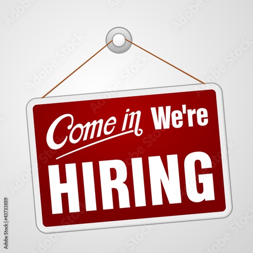 We are Hiring Sign