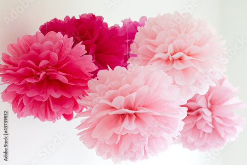 Tableau sur toile Tissue pompoms