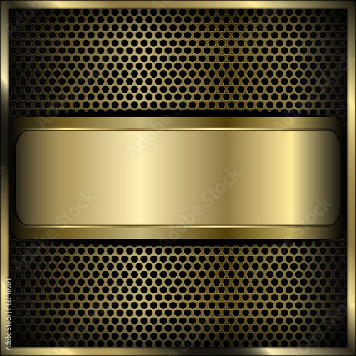 mesh background label gold 3