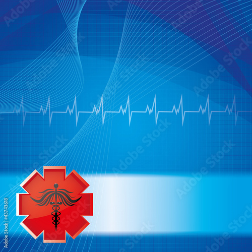 Abstract medical background