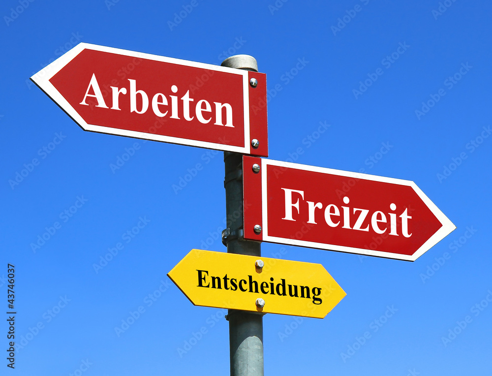 Arbeiten vs Freizeit StockFoto Adobe Stock