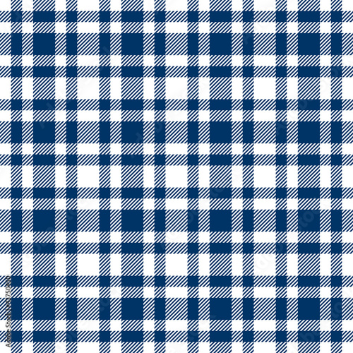 Karo Tischdecken Muster BLAU - endlos