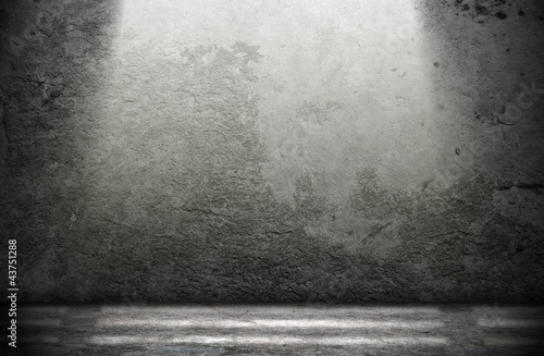 Dark Grunge Room. Digital background for studio photographers.