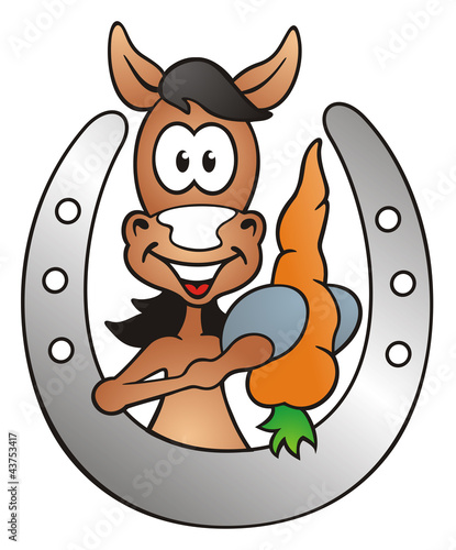 Fototapeta Naklejka Na Ścianę i Meble -  Horse with Horseshoe