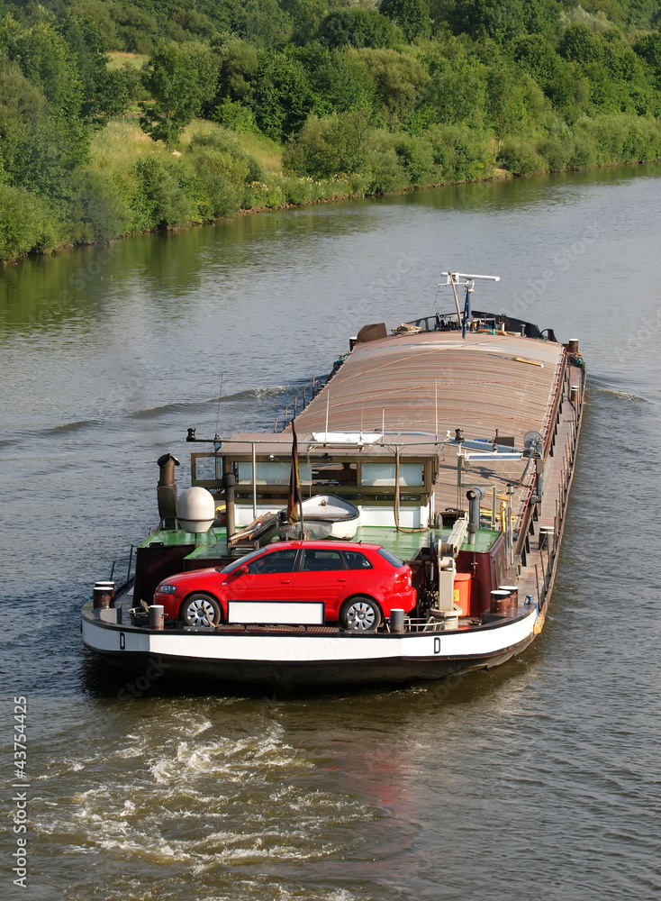 Naklejka premium Binnenschiffer