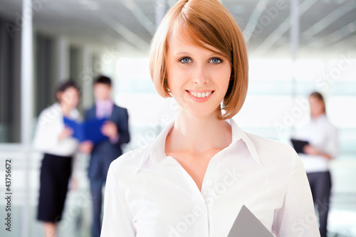Business team A business team with pretty business woman Free Download Business team A business team with pretty business woman - GFXLoad