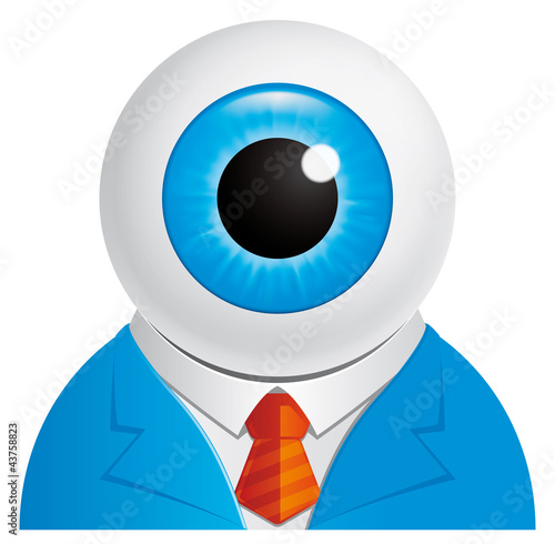 Eyeball businessman