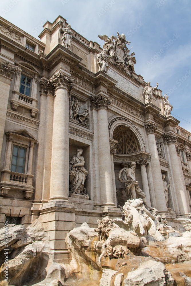 Fountain di Trevi - most famous Rome's fountains in the world. I