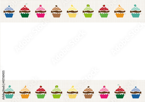 Set aus Cupcakes