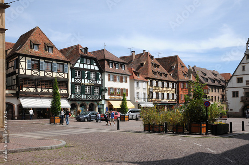 France, the market square of Obernai