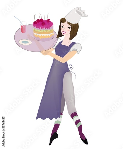 girl with the pie