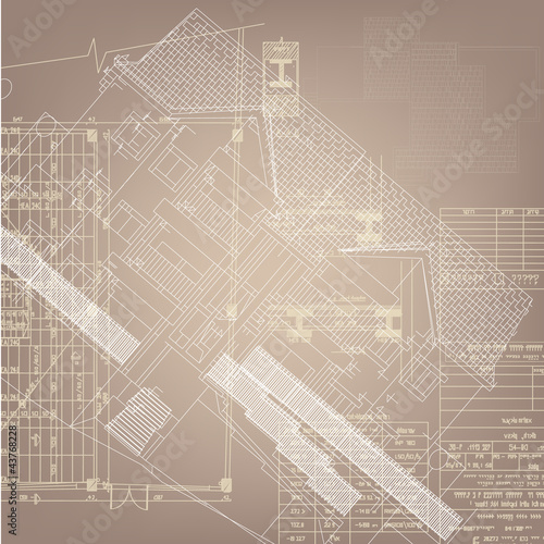 Architectural background. Part of architectural project