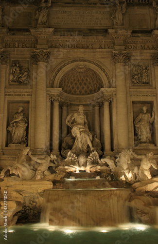 Trevi fountain at night, Rome, Italy