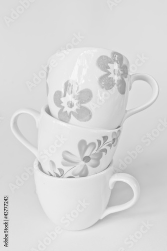 White ceramic cup.