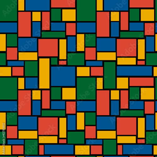 Multicolored rectangle seamless pattern
