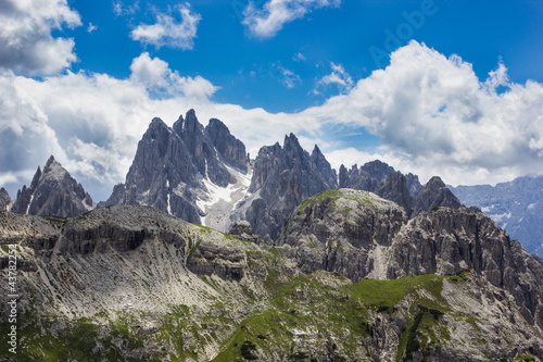 Peaks of the Dolomites of Veneto  Italy.
