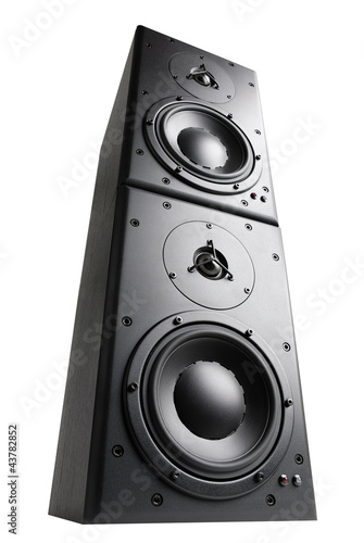 фотографія Hifi-Boxen Turm auf weiß