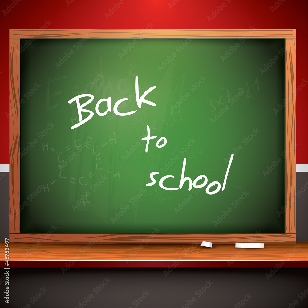 Fototapeta premium School blackboard background