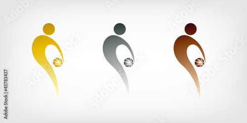 Basketball Gold Silber Bronze